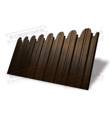 Профнастил фигурный С10 - 0,45 Окрас - двухсторонний Print Elite Antique Wood.