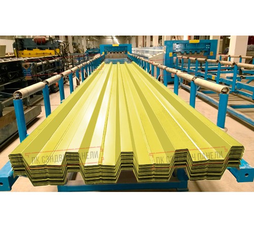 Профнастил Н60-845 Полиэстер RAL-1018-0.5