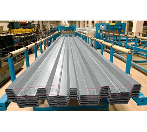 Профнастил Н60-845 Полиэстер RAL-9006-0.7