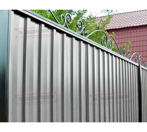 Профилированный лист С-15-1190-0.5 (с гранью) (Rooftop Matte) RAL 9006
