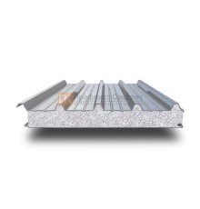 Нержавеющие сэндвич панели кровельные с пенополистиролом, ширина 1000 мм, толщина 150 мм, 0.5/0.5, AISI 304