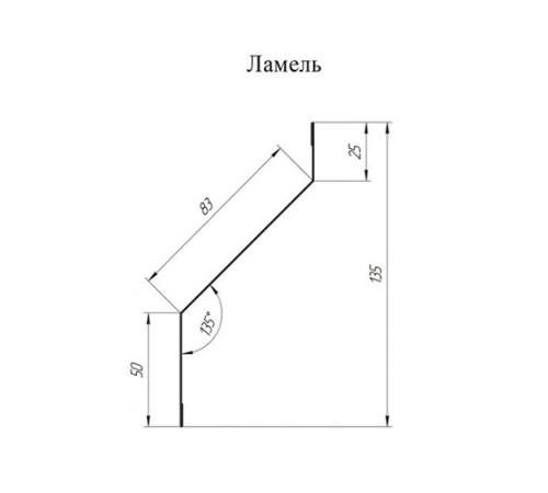 Ламель жалюзи Milan 0,45 Drap RAL 8004 терракота